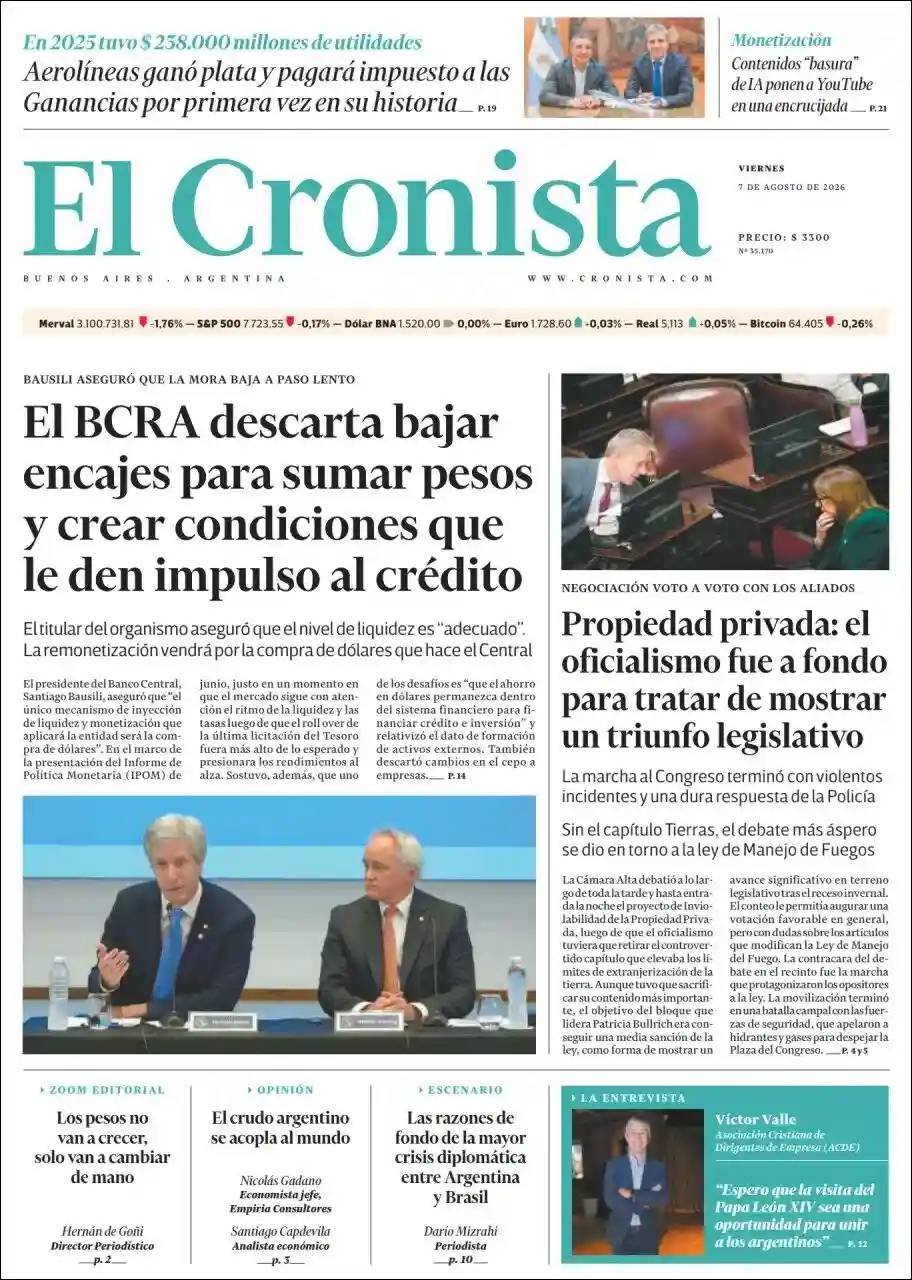 Estudios Max | RADIO MAS - Tapa del diario Cronista