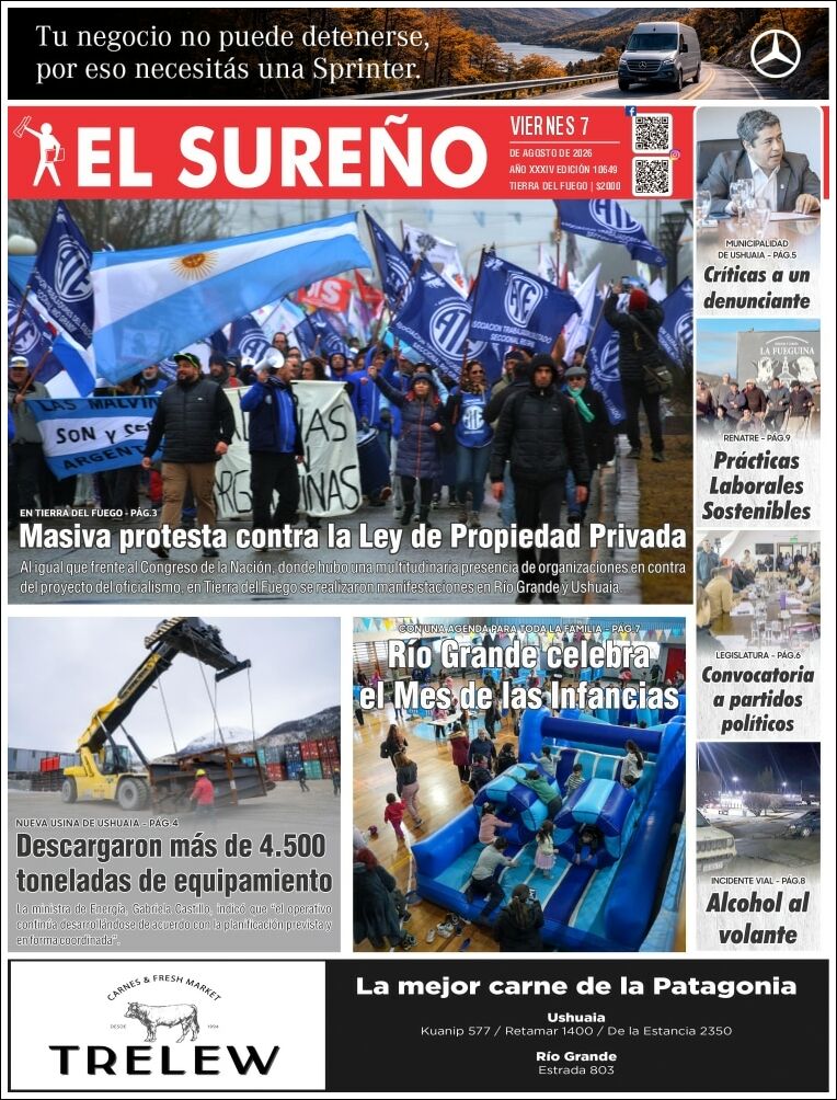 Evolucion Streaming - Sericios Informáticos | RADIO MAS - Tapa del diario El Sureño
