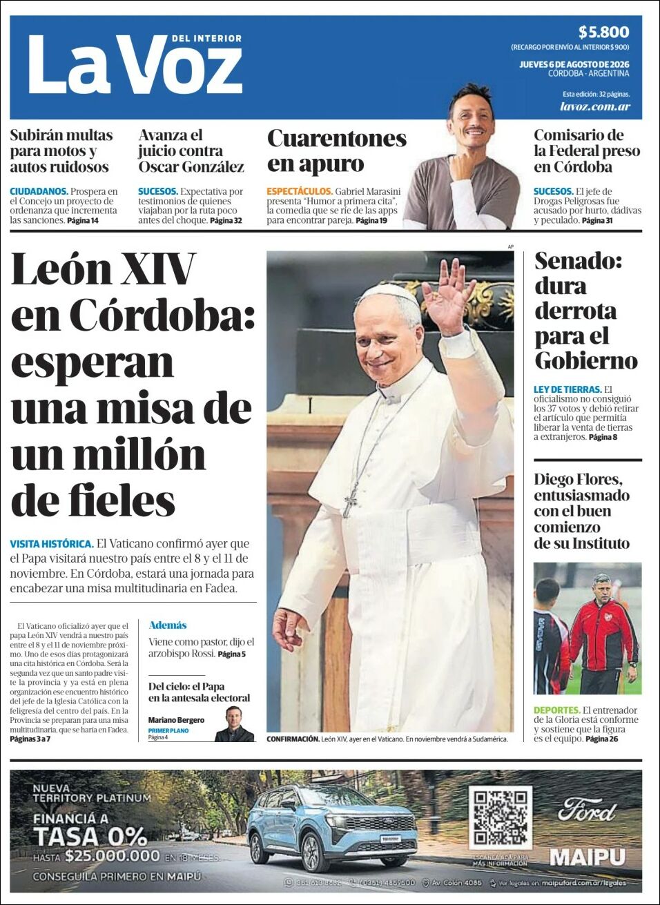 Evolucion Streaming - Sericios Informáticos | RADIO MAS - Tapa del diario La Voz