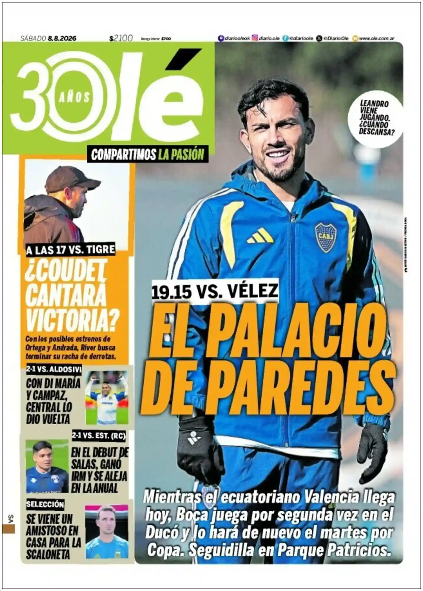 Estudios Max | RADIO MAS - Tapa del diario Ole