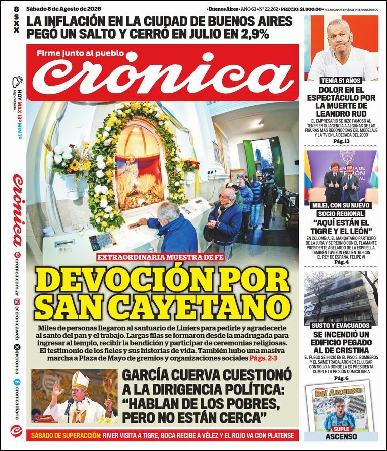 Evolucion Streaming - Sericios Informáticos | RADIO MAS - Tapa del diario Crónica